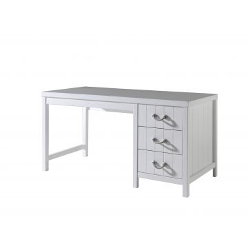 Masa de birou din lemn de pin si MDF cu 3 sertare, pentru copii Lewis Alb, L150xl70xH76 cm