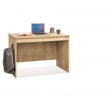 Masa de birou din pal, cu 1 sertar, pentru tineret, Mocha Natur, L110xl62xH75 cm