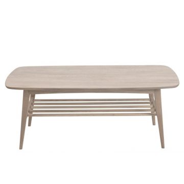 Masa de cafea din lemn si furnir Woodstock Stejar Deschis, L120xl60xH47 cm Masa de cafea din lemn si furnir Woodstock Stejar Deschis, L120xl60xH47 cm