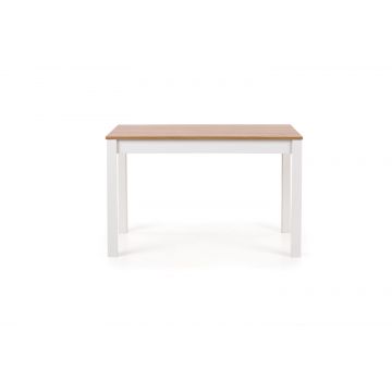 Masa din pal si MDF Kasim Sonoma Oak / White, L120xl68xH76 cm