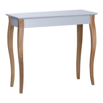 Masă Ragaba Console, lungime 85 cm, gri deschis