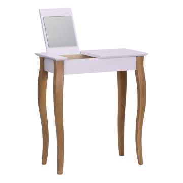 Măsuță de toaletă cu oglindă Ragaba Dressing Table, lungime 65 cm, roz