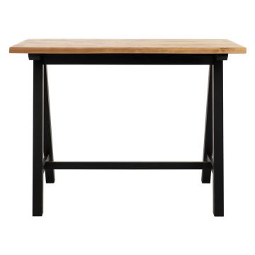 Masă bar din lemn de stejar alb Unique Furniture Oliveto, 71 x 140 cm Masă bar din lemn de stejar alb Unique Furniture Oliveto, 71 x 140 cm