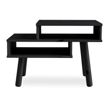 Masă de cafea din lemn de pin Karup Design Hako, negru