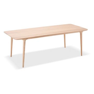 Masă de dining din lemn de stejar 90x220 cm Fawn - Gazzda