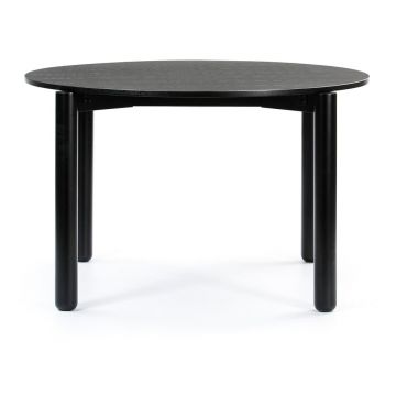 Masă dining rotundă Teulat Atlas, ø 120 cm, negru