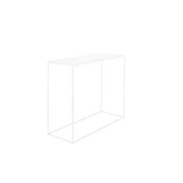 Masă tip consolă din metal CustomForm Tensio, 100 x 35 cm, alb