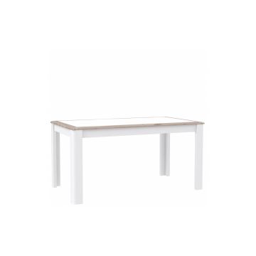 Masa extensibila din pal si MDF Conveq Stejar / Alb, L160-206,6xl90xH77,7 cm Masa extensibila din pal si MDF Conveq Stejar / Alb, L160-206,6xl90xH77,7 cm