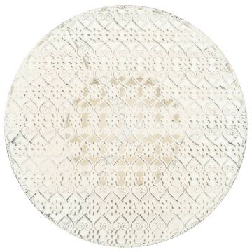 vidaXL Masă bistro în stil vintage rotundă, alb, 40x70 cm, metal