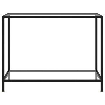 vidaXL Masă consolă, transparent, 100 x 35 x 75 cm, sticlă securizată