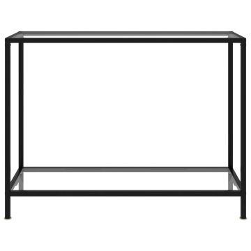 vidaXL Masă consolă, transparent, 100 x 35 x 75 cm, sticlă securizată