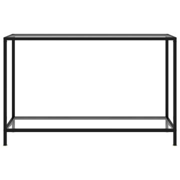 vidaXL Masă consolă, transparent, 120 x 35 x 75 cm, sticlă securizată
