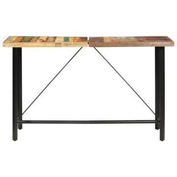 vidaXL Masă de bar, 180 x 70 x 107 cm, lemn masiv reciclat