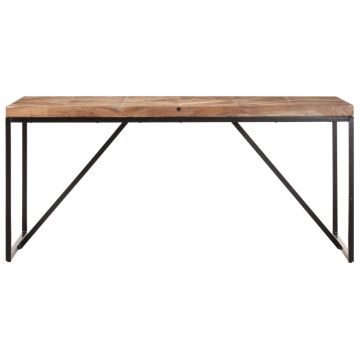 vidaXL Masă de bucătărie, 160x70x76 cm, lemn masiv acacia/mango