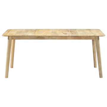 vidaXL Masă de bucătărie, 180 x 90 x 76 cm, lemn masiv de mango