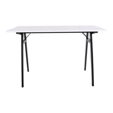 Masă House Nordic Vojens Desk, lungime 120 cm, alb - negru