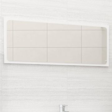 vidaXL Oglindă de baie, alb, 90x1,5x37 cm, PAL vidaXL Oglindă de baie, alb, 90x1,5x37 cm, PAL