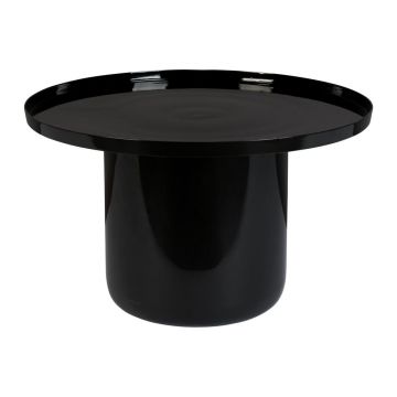 Măsuță de cafea Zuiver Shiny Bomb, ø 67 cm, negru