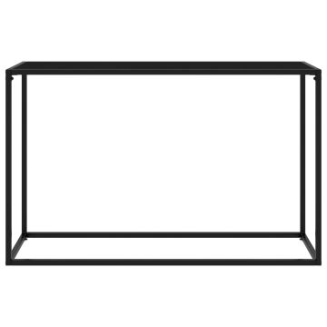 vidaXL Masă consolă, negru, 120x35x75 cm, sticlă securizată