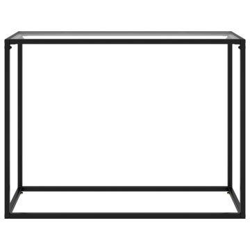 vidaXL Masă consolă, transparent, 100x35x75 cm, sticlă securizată