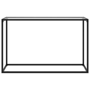 vidaXL Masă consolă, transparent, 120x35x75 cm, sticlă securizată