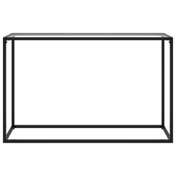 vidaXL Masă consolă, transparent, 120x35x75 cm, sticlă securizată