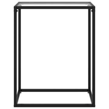 vidaXL Masă consolă, transparent, 60x35x75 cm, sticlă securizată