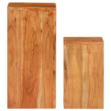 vidaXL Mese laterale, 2 buc., lemn masiv de acacia