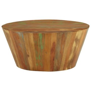 vidaXL Măsuță de cafea, Ø65x31 cm, lemn masiv reciclat vidaXL Măsuță de cafea, Ø65x31 cm, lemn masiv reciclat