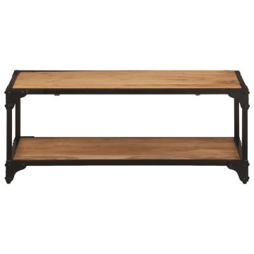 vidaXL Măsuță de cafea, 90x45x35 cm, lemn masiv de acacia