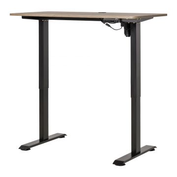 Vinsetto Birou Reglabil cu 4 nivele de Inaltime Design Anti-coliziune din Metal si Lemn