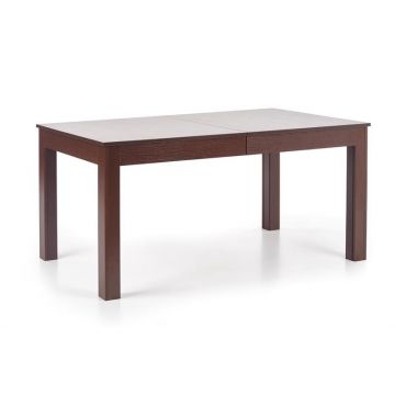 Masa extensibila din pal si MDF, Seweryn Nuc Inchis, L160-300xl90xH76 cm Masa extensibila din pal si MDF, Seweryn Nuc Inchis, L160-300xl90xH76 cm