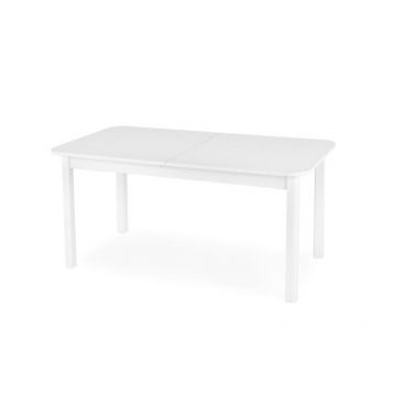 Masa extensibila din MDF si pal, Florrie Alb, L141-219xl80xH78 cm
