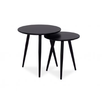 Set 2 masute Cleo Black