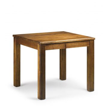 Masa din lemn si furnir, Star Square Nuc, L90xl90xH78 cm