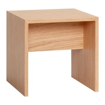 Măsuță auxiliară din lemn de stejar Hübsch Less, 40 x 40 cm, natural Măsuță auxiliară din lemn de stejar Hübsch Less, 40 x 40 cm, natural