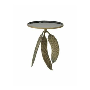 Masuta cafea, Aluminiu, Negru, Falling Leaf