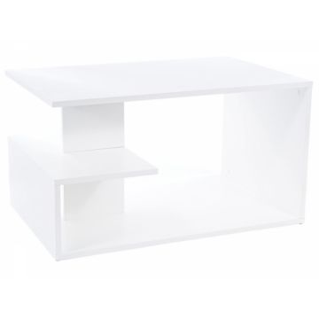 Masuta de cafea Dreptunghiulara din PAL Alb L90xH50cm Santa