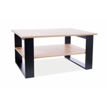 Masuta de cafea Dreptunghiulara din PAL Maro/Negru Marea L100xH50cm
