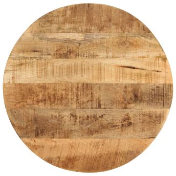 vidaXL Masă laterală, 60x(42-62) cm, lemn masiv de mango și fontă