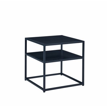 Masuta de cafea Patrata din PAL si Metal Negru Symphony L50xH50cm