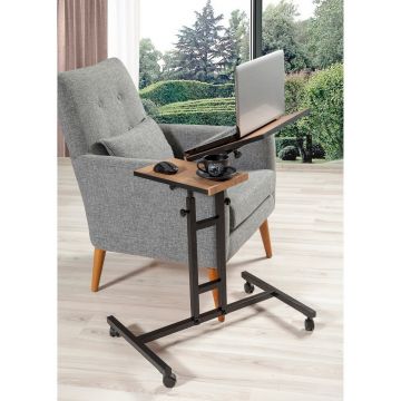 Masuta pentru laptop Glern, Sapphire, 67x45.5x87 cm, natural/negru Masuta pentru laptop Glern, Sapphire, 67x45.5x87 cm, natural/negru