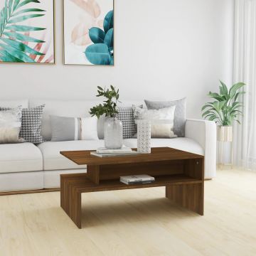 vidaXL Măsuță de cafea, stejar maro, 90x60x42,5 cm, lemn prelucrat