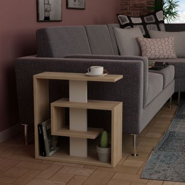 Masuta pentru living, Homitis, Saly - Sonomo, White, 20x55x57 cm Masuta pentru living, Homitis, Saly - Sonomo, White, 20x55x57 cm