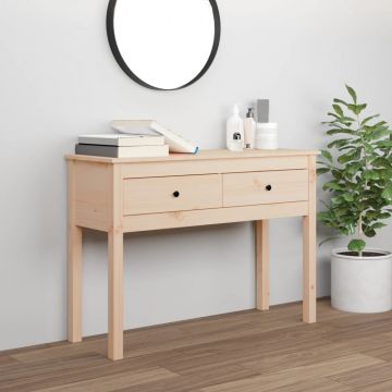 vidaXL Masă consolă, 100x35x75 cm, lemn masiv de pin