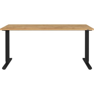 Birou cu blat cu aspect de lemn de stejar cu înălțime ajustabilă electric 80x160 cm Lissabon – Germania