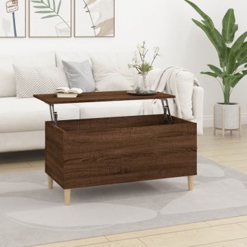 vidaXL Măsuță de cafea, stejar maro, 90x44,5x45 cm, lemn compozit