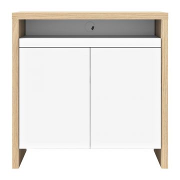 Birou cu aspect de lemn de stejar 90x42 cm Olival - TemaHome