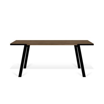 Masă de dining cu aspect de lemn de nuc 200x100 cm Drift - TemaHome