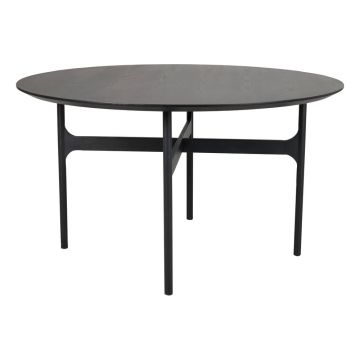 Masă de dining rotundă cu blat cu aspect de lemn de frasin 135x135 cm Colton - Rowico